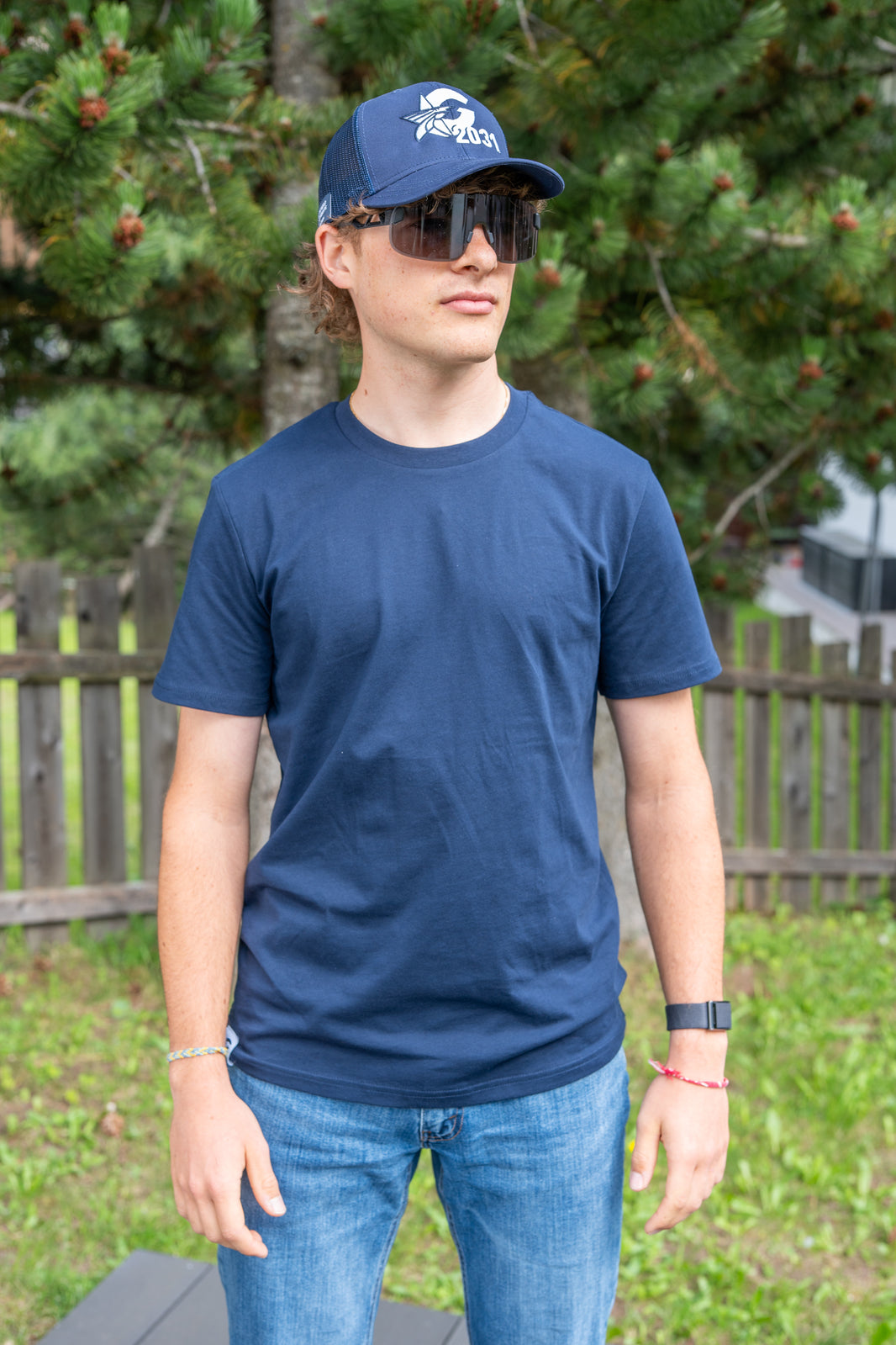 T-shirt Pass Blue Navy Mod 1 Man