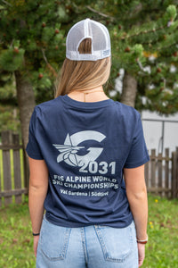 T-shirt Pass Blue Navy Mod 1 Woman