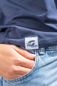 T-shirt Pass Blue Navy Mod 2 Woman