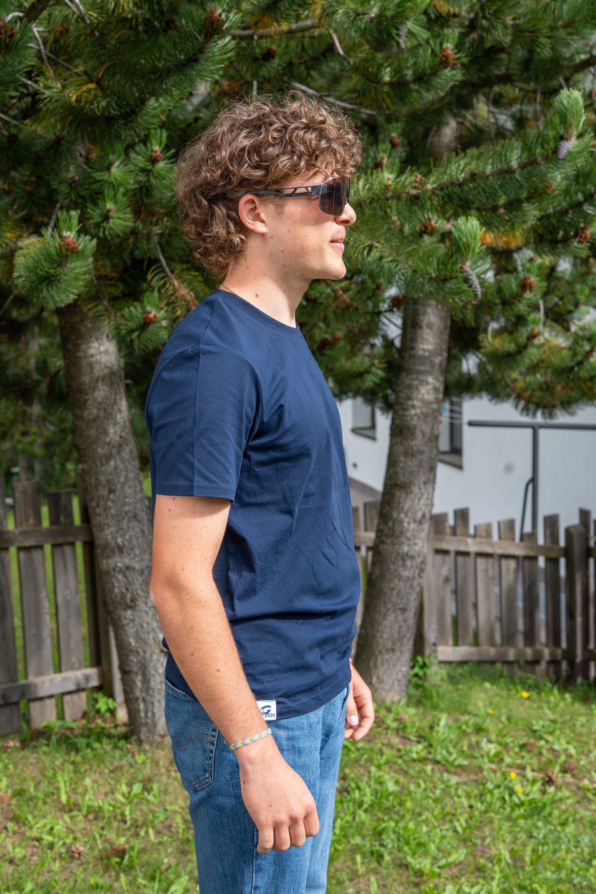 T-shirt Pass Blue Navy Mod 1 Man
