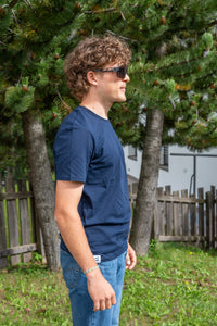 T-shirt Pass Blue Navy Mod 1 Man