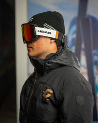 HEAD SKI GOOGLES BIANCO, NERO & ORO